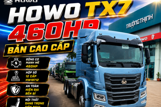 ĐẦU KÉO HOWO TX7 460HP BẢN CAO CẤP