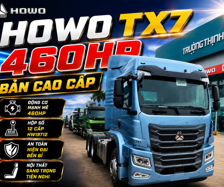 ĐẦU KÉO HOWO TX7 460HP BẢN CAO CẤP
